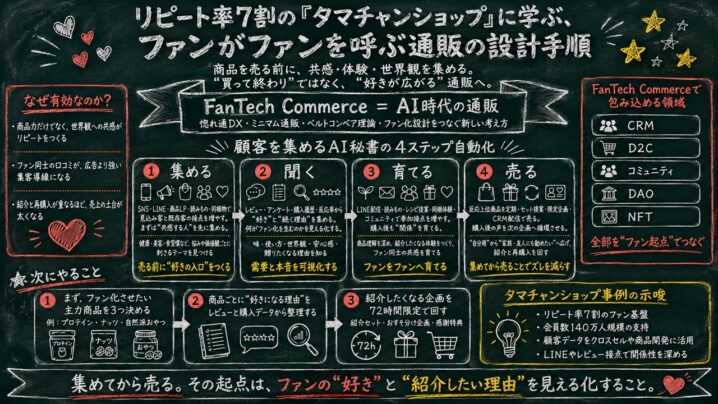 タマチャンショップのリピート率7割に学ぶ、小さな通販のファン化設計