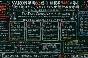 VARON継続率94%・年商63億円に学ぶ顧客コミュニケーション設計