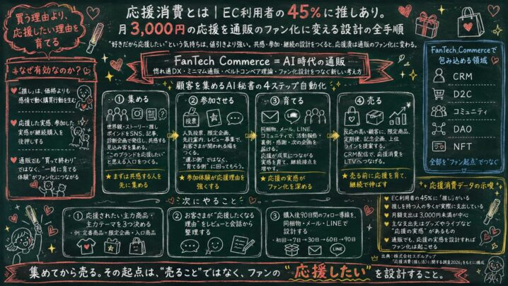 EC利用者の45%が持つ「推し」の気持ちを通販のファン化に変える手順