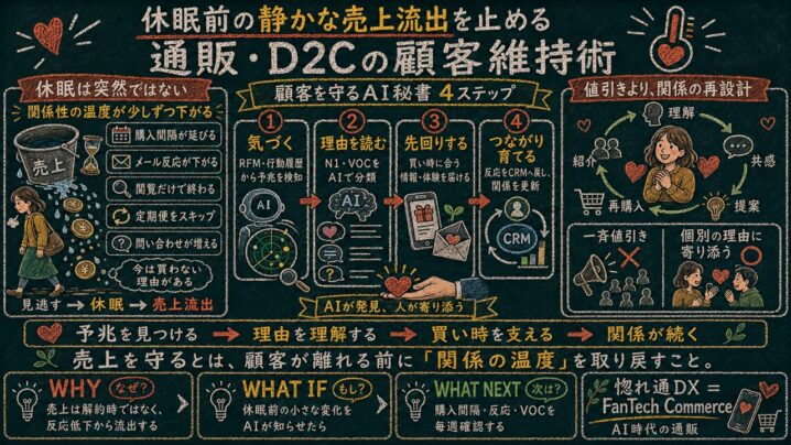 アクティブ顧客の売上流出を防ぐCRM設計5ステップ