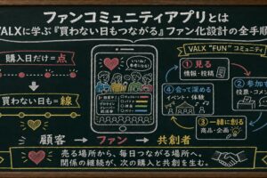 ファンコミュニティアプリで買わない日の接点を作る