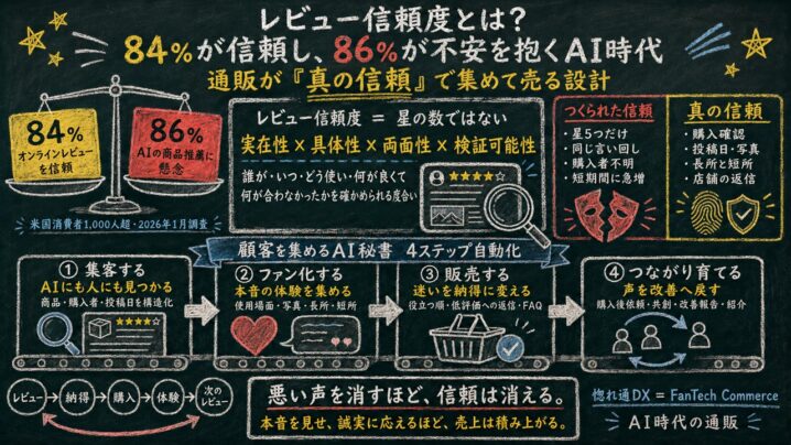 AI不安度86%と衝突する今、通販が信頼で集めて売る設計手順