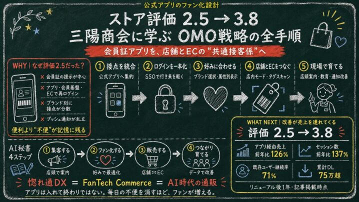 三陽商会ストア評価2.5→3.8に学ぶ顧客接点の直し方