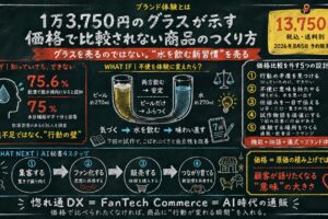 ブランド体験の作り方｜1万3750円のグラスに学ぶ価格で比較されない通販設計
