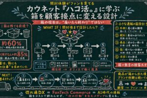 開封体験の設計がリピートを決める｜カウネット「ハコ活。研究所」に学ぶ梱包の顧客接点化