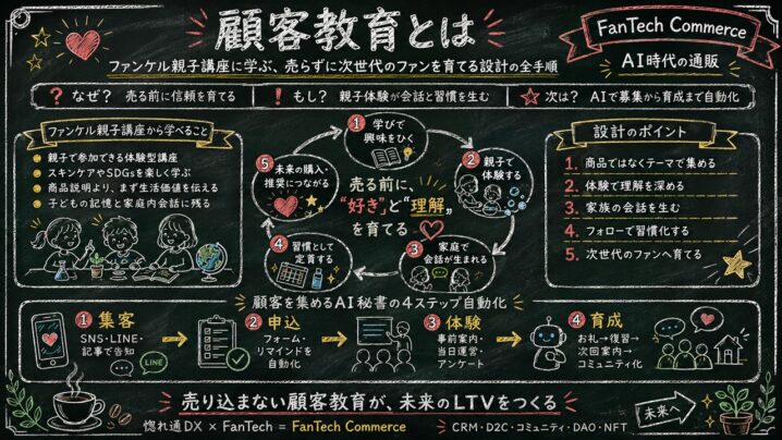 ファンケル親子講座に学ぶ「売らない接点」の設計手順