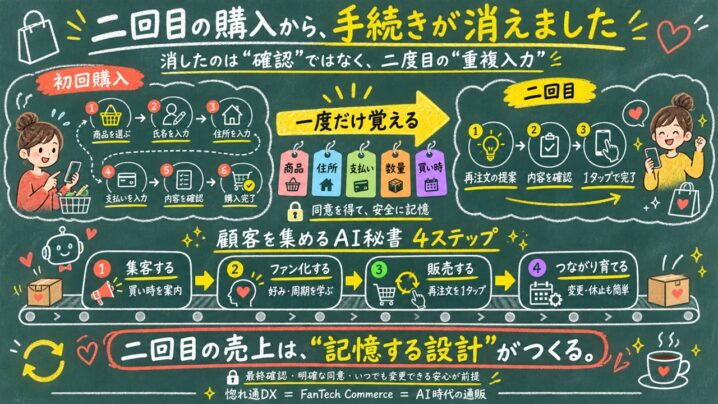 二回目の購入から、手続きが消えました